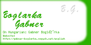 boglarka gabner business card